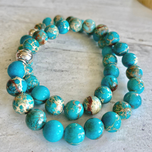 Blue jasper on sale bracelet