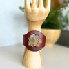 Black Cherry & Jasper Wire Wrapped Cuff