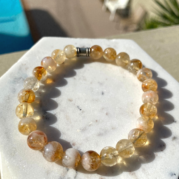 Citrine Gemstone Bracelet 8mm