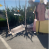 Selenite Silver Pendant Necklace