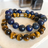 Lapis Gemstone Mens Bracelet