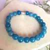 Blue Quartz  Gemstone Bracelet 8mm