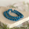 Blue Quartz  Gemstone Bracelet 8mm