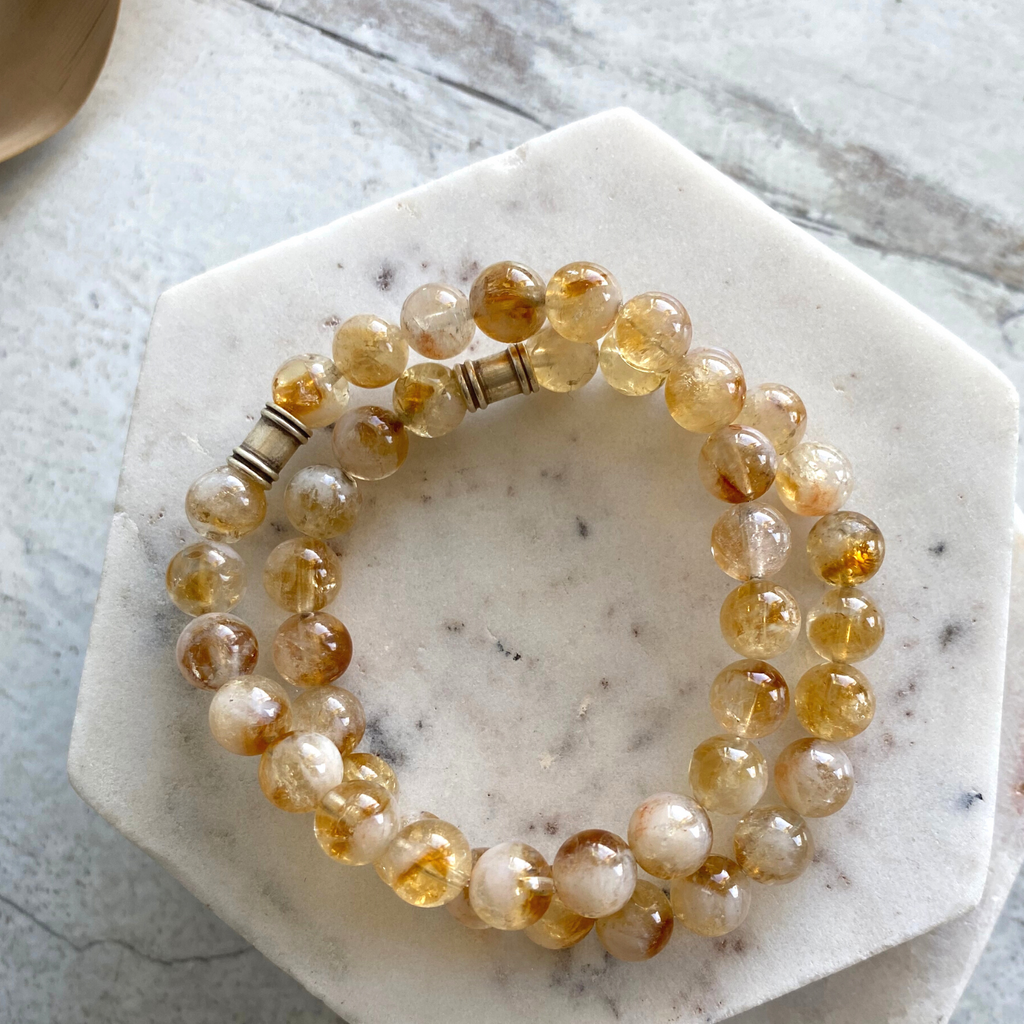 Citrine Gemstone Bracelet 8mm