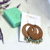 Gaia Green Apatite & Leather Earrings