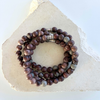 Purple Coffee Jasper Gemstone Bracelet