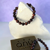 Red Tigers Eye Gemstone Mens Bracelet