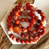 Orange Agate Gemstone Bracelet