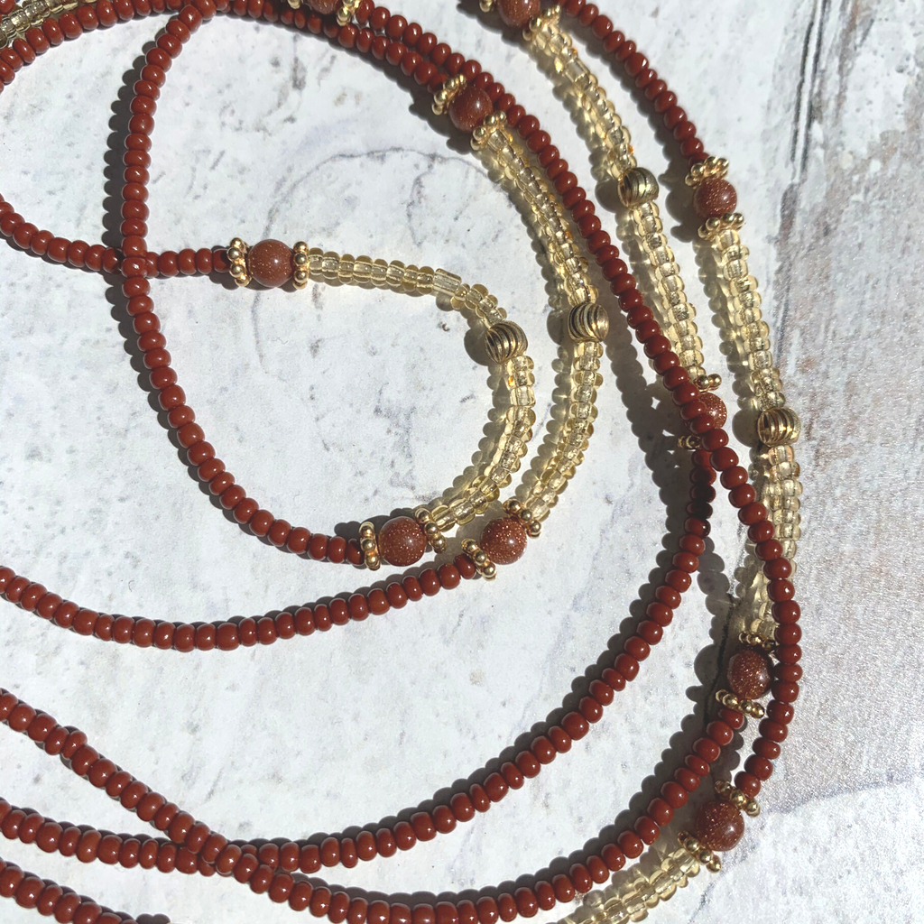 Goldstone Waist Bead Strand