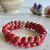 Magenta Sea Sediment Imperial Jasper Bracelet