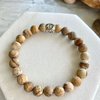 Matte Picture Jasper Gemstone Bracelet