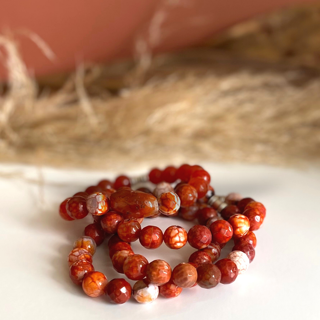 Orange agate jewelry deals