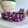 Purple Imperial Jasper Gemstone Bracelet