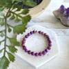 Purple Imperial Jasper Gemstone Bracelet